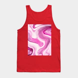 PINK LIQUID MARBLE DESIGN, PATTERN Tank Top